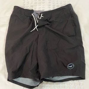 BLACK HOLLISTER SWIM TRUNKS SIZE 30